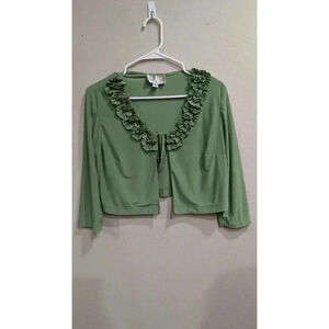 Women's Green shrug by Julian Taylor in size 8